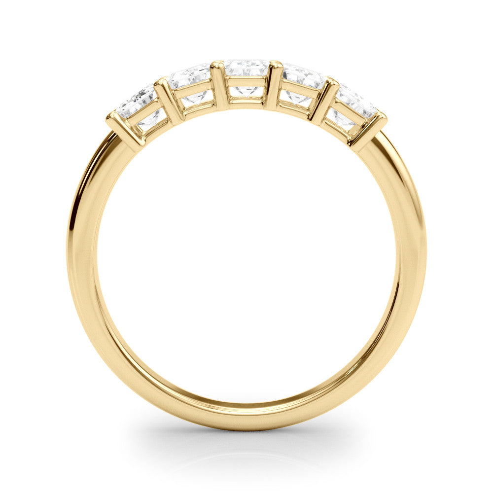 Five Stone 2.0 ct. Emerald Diamond Wedding Ring-VIRABYANI